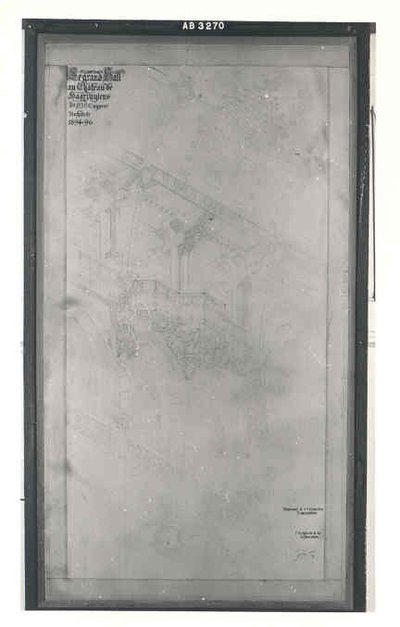 カスティールデハールの大ホールのデザイン 作： Pierre Cuypers
